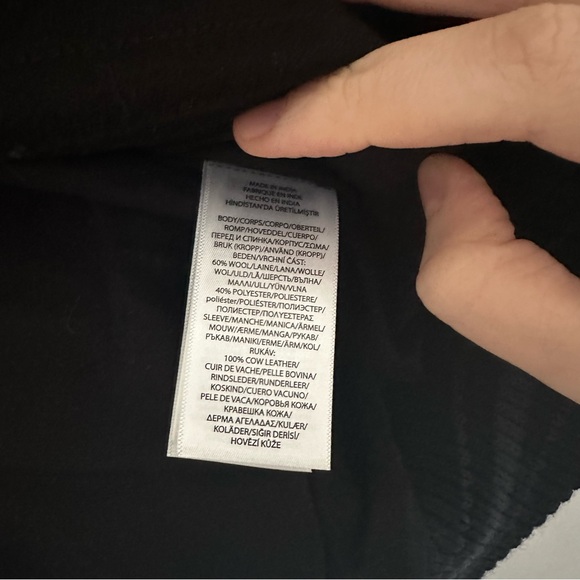 Polo Ralph Lauren The Iconic Letterman Jack Black Wool & Leather Bomber Jacket - Picture 11 of 12